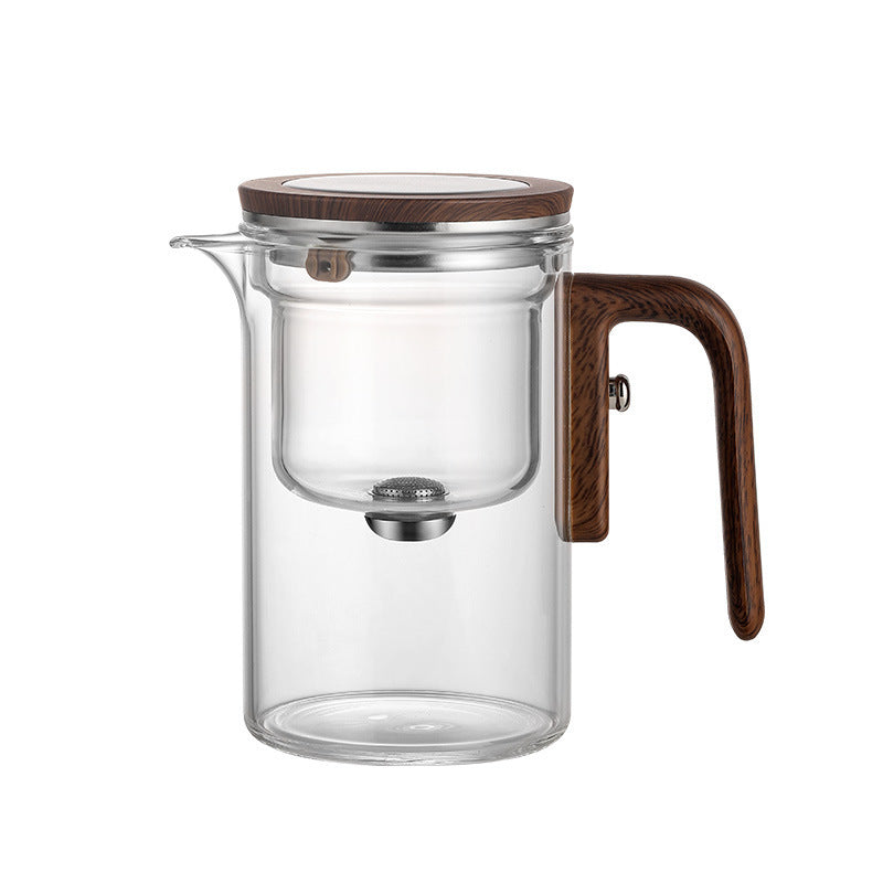Elegant Glass Herbal Teapot – 600ml Rodless Tea & Water Separator with Magnetic Infuser | Apothecary Berry Wellness Series